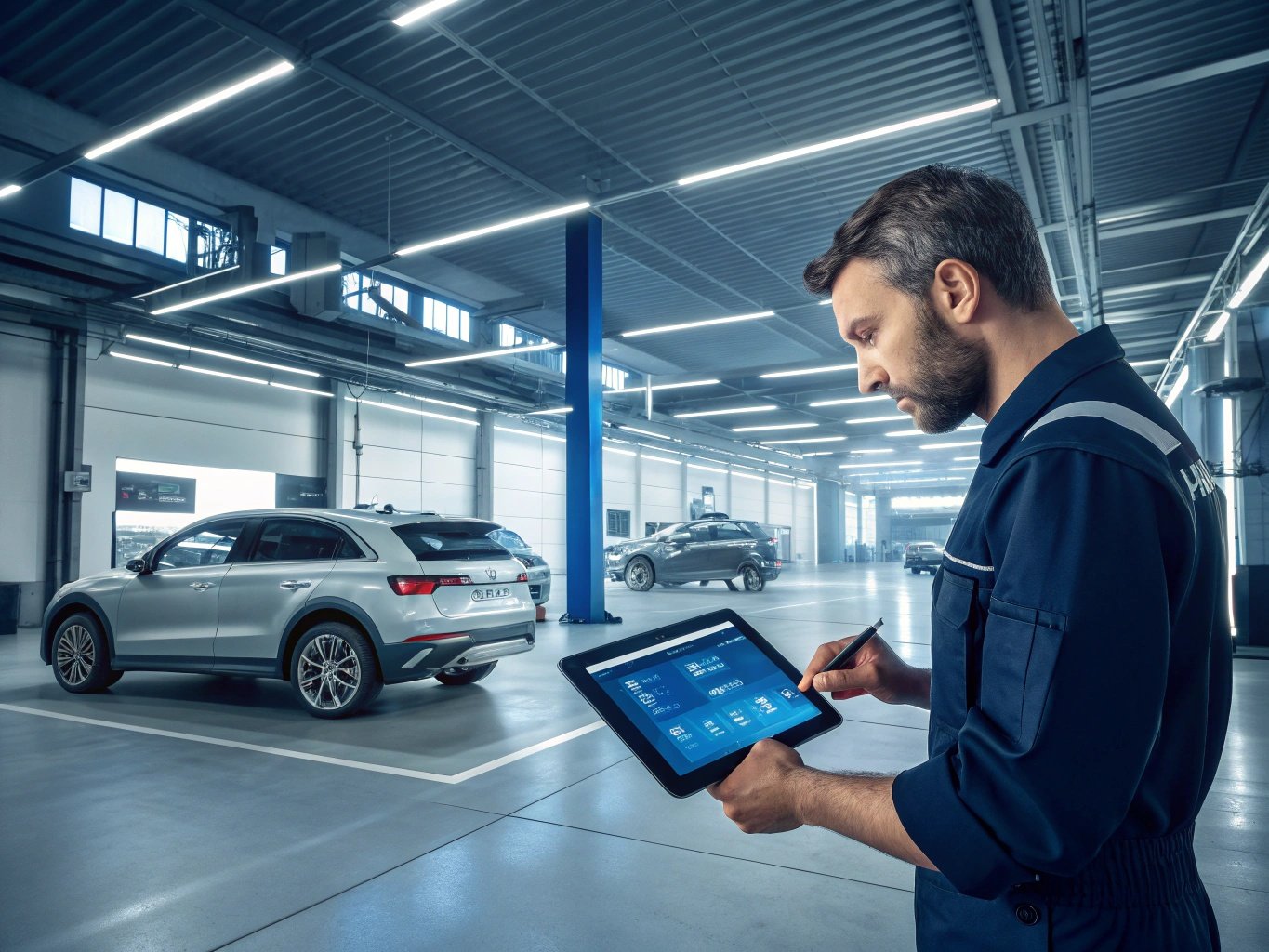 Service auto cu sistem AI