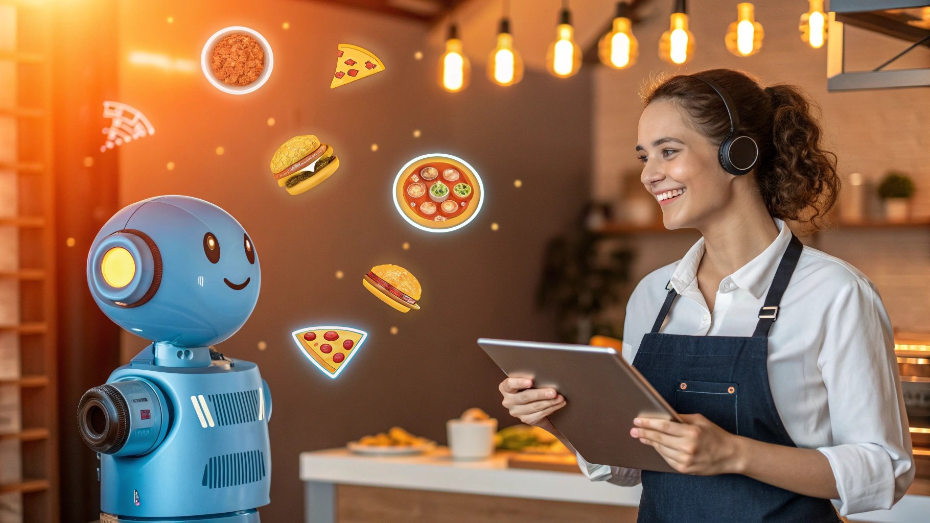 Restaurant cu sistem AI